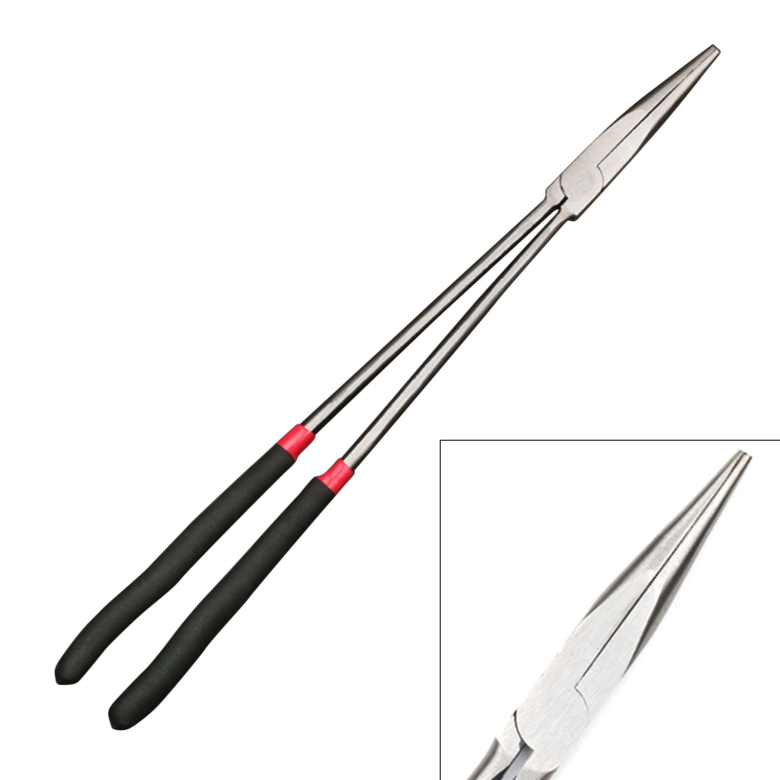 16'' Super Long Handle Pliers Anti-slip Needle Nose Pliers Straight Head / 25 / 45 Degree Bend