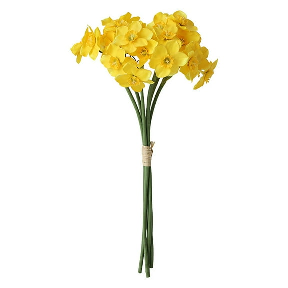 16" Tall Artificial Daffodils - Realistic Yellow Flowers for Spring Decor, Easter Centerpieces & Seasonal Home or Office Arrangements