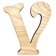 thumbnail image 1 of 16" Tall Birch Plywood Letter V | 1/4" Thick | Krafty Supply Letters | Beltorian, 1 of 3