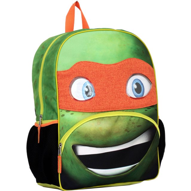 16" Teenage Mutant Ninja Turtle Backpack- Michelangelo Big Face