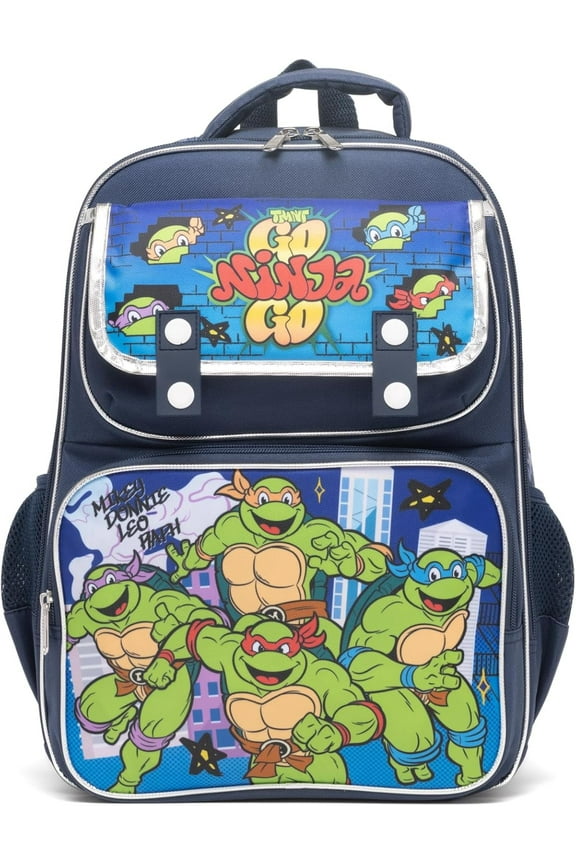 16" Teenage Mutant Ninja Turtle Large School backpack with Padded Back and Adjustable Straps