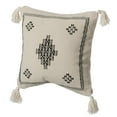 thumbnail image 1 of 16" Throw Pillow Cover with Southwest Tribal Pattern and Corner Tassels, 1 of 7