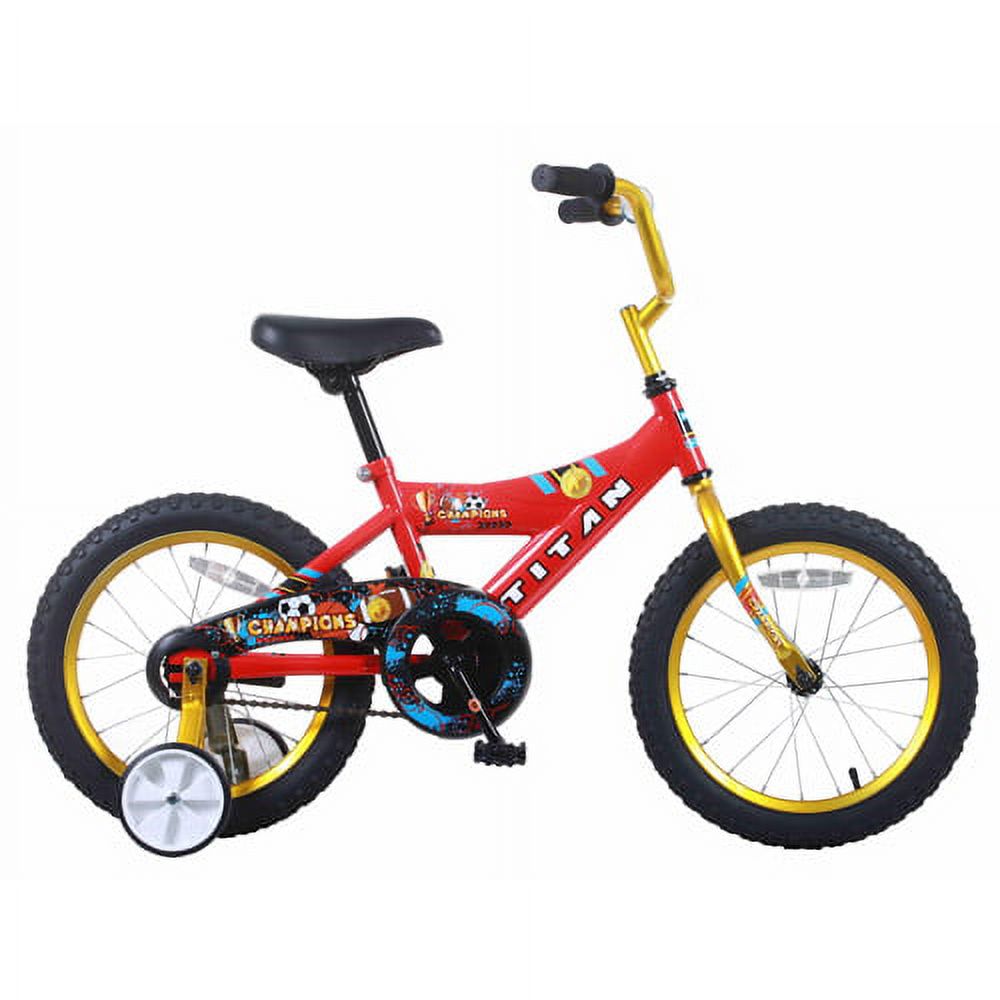 16" Titan Champions Boys' BMX Bike, Red and Gold - image 1 of 6