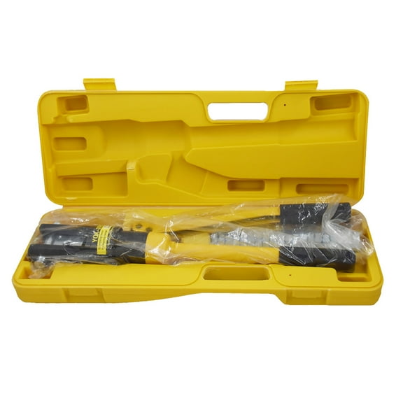 16 Ton Hydraulic Wire Battery Cable Crimping Tool with 11 Dies Lug Terminal Crimper for Crimping Wires Butt Connectors