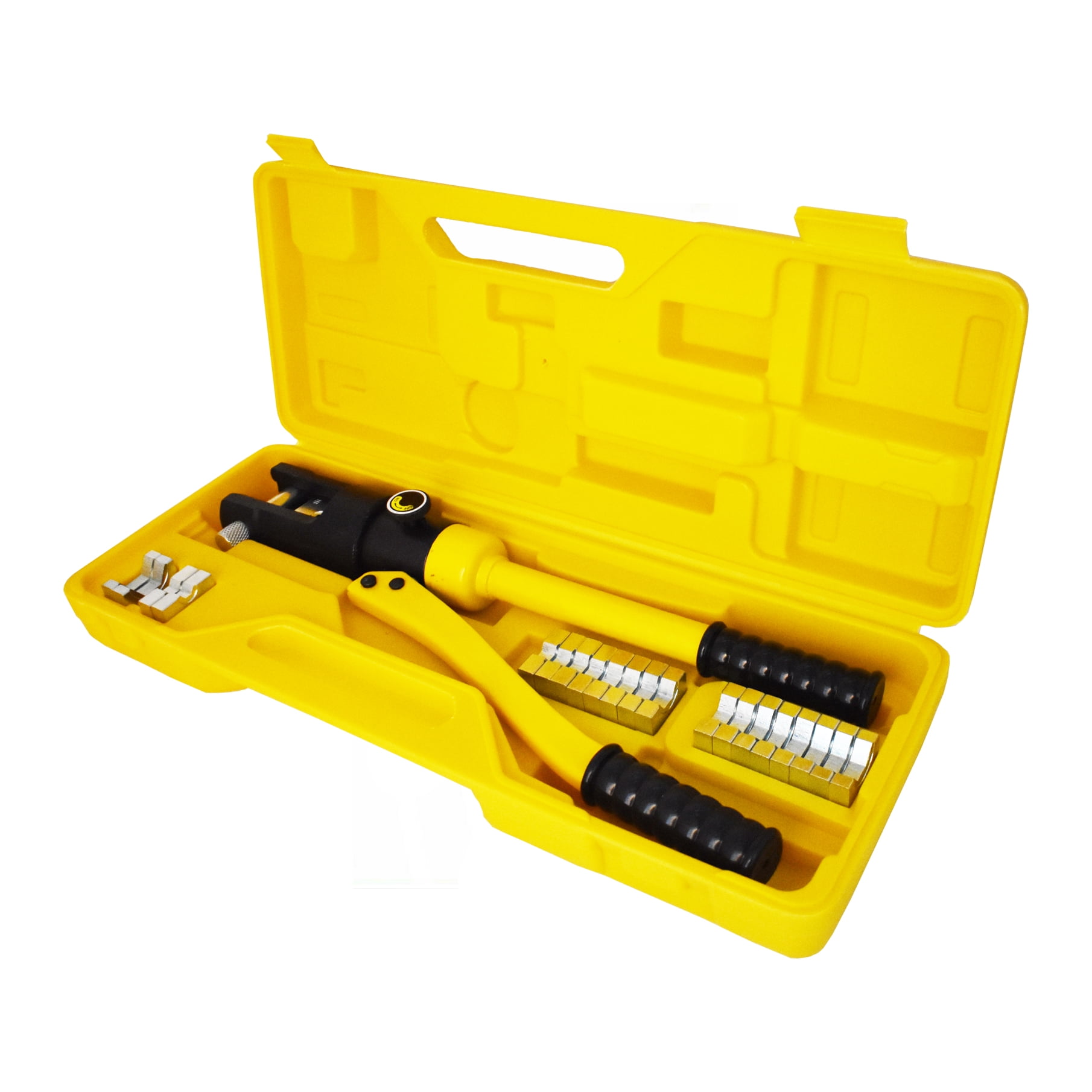 16 Ton Hydraulic Wire Crimper Crimping Tool Battery Cable Lug Terminal 11 Dies