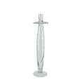thumbnail image 1 of 16" Transparent Swirled Glass Taper Candle Holder, 1 of 3