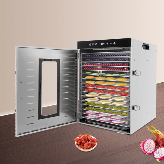 16 Tray Food Dehydrator Fruit Vegetable Preserver Dryer Temp. Control