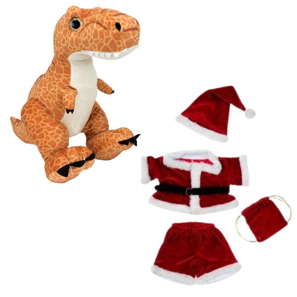 16 Trey The T Rex Eco Plush Toy With 16 Santa Claus Outfit Eco 16-trey-the-t-rex-eco-plush-toy-with-16-santa-claus-outfit-eco