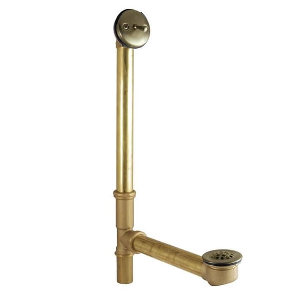16'' Trip Lever Waste and Overflow Drain Antique Brass