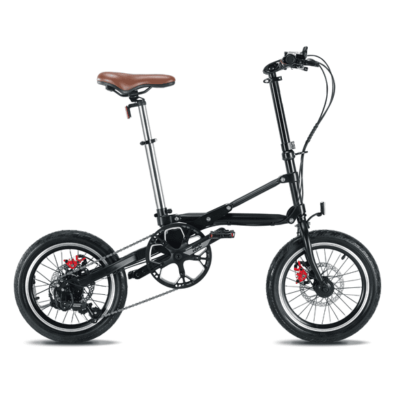 16" Ultra-Light Folding Bike for Adults, 1-Second Fold & Go Design, 33lbs Easy-Walk Bike, 95% Pre-Assembled, Shimano 7-Speed for Apartment & Urban Life