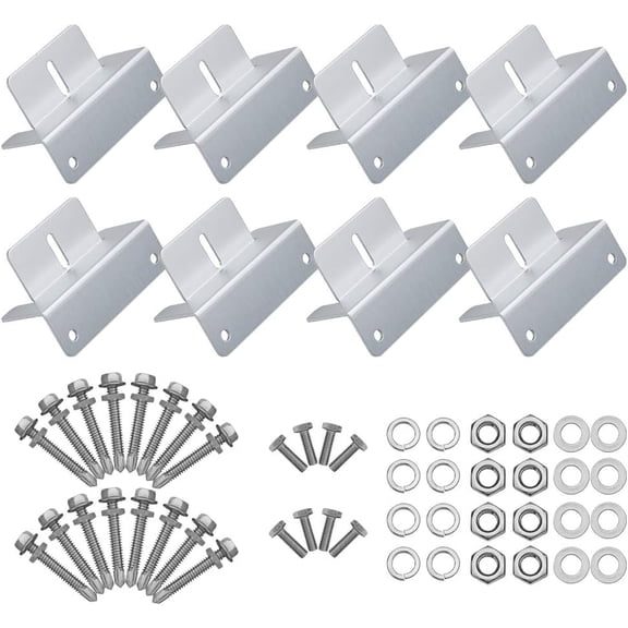 16 Units Solar Panel Mounting z Bracket, Supporting for RV, Roof, Boat, Off Grid, 4Set of 4 Units