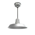 thumbnail image 1 of 16" Vintage Pendant Barn Light in Silver, 1 of 4