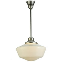 16"W Revival Schoolhouse W/Traditional Globe Pendant