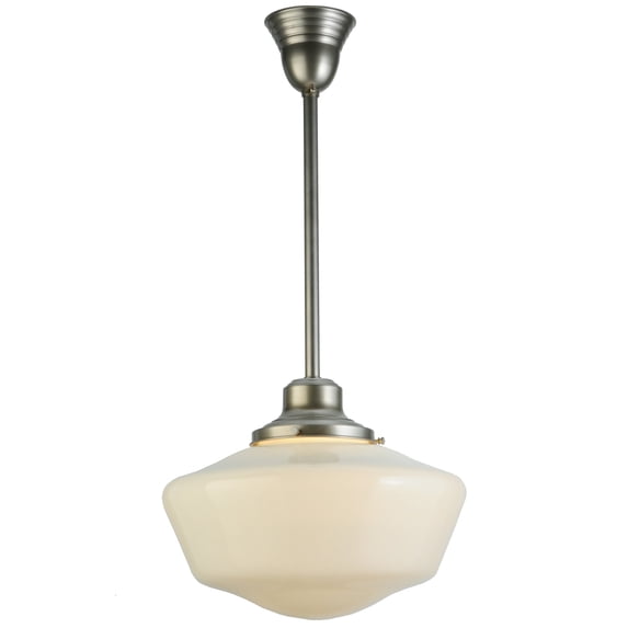 16"W Revival Schoolhouse W/Traditional Globe Pendant