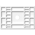 thumbnail image 1 of 16"W x 10 5/8"H x 2"ID x 5 1/2"C x 1"P Beaux Architectural Grade PVC Contemporary Ceiling Medallion, 1 of 11