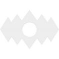 thumbnail image 1 of 16"W x 10 5/8"H x 4"ID x 5"C x 1"P Zoe Architectural Grade PVC Contemporary Ceiling Medallion, 1 of 7