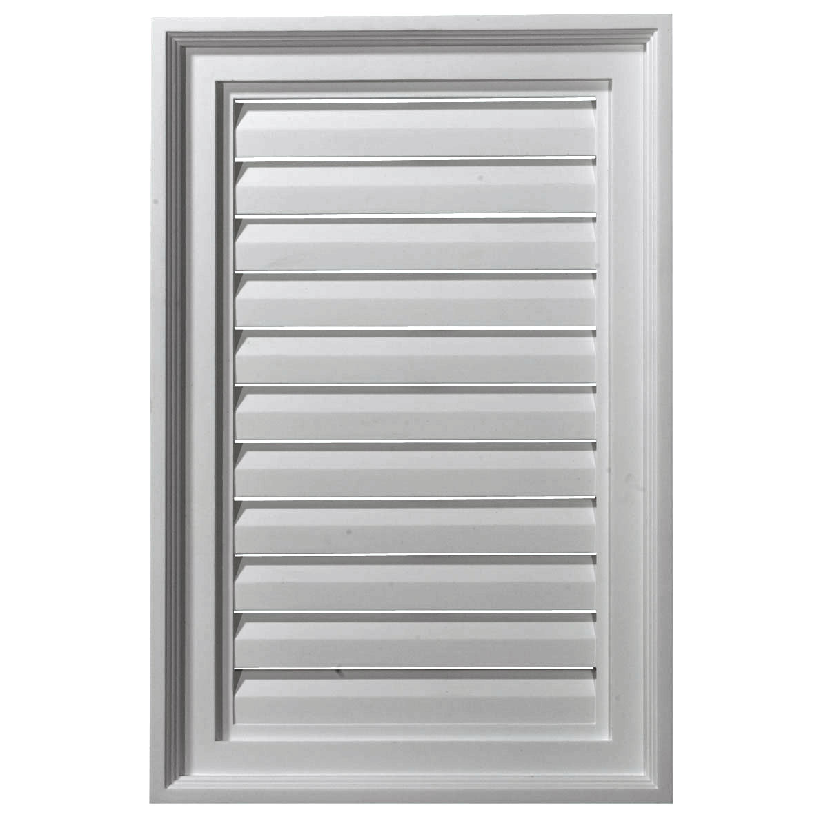16"W x 13"H Rectangle Urethane Gable Vent Louver, Functional