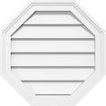 thumbnail image 1 of 16"W x 16"H Octagonal Surface Mount PVC Gable Vent: Functional, w/ 2"W x 1-1/2"P Brickmould Frame, 1 of 13