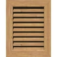 thumbnail image 1 of 16"W x 16"H Rectangle Gable Vent (21"W x 21"H Frame Size): Unfinished, Functional, Smooth Western Red Cedar Gable Vent w/ 1" x 4" Flat Trim Frame, 1 of 6
