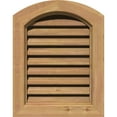 thumbnail image 1 of 16"W x 28"H Arch Top Gable Vent (21"W x 33"H Frame Size): Unfinished, Functional, Smooth Western Red Cedar Gable Vent w/ Brick Mould Face Frame, 1 of 13