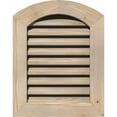 thumbnail image 1 of 16"W x 30"H Arch Top Gable Vent (21"W x 35"H Frame Size): Unfinished, Functional, Smooth Pine Gable Vent w/ 1" x 4" Flat Trim Frame, 1 of 13
