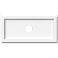 thumbnail image 1 of 16"W x 8"H x 2"ID x 5 1/2"C x 1"P Rectangle Architectural Grade PVC Contemporary Ceiling Medallion, 1 of 11