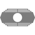 thumbnail image 1 of 16"W x 8"H x 4 1/4"ID x 1/2"P Chrysler Architectural Grade PVC Pierced Ceiling Medallion, Nickel, 1 of 10