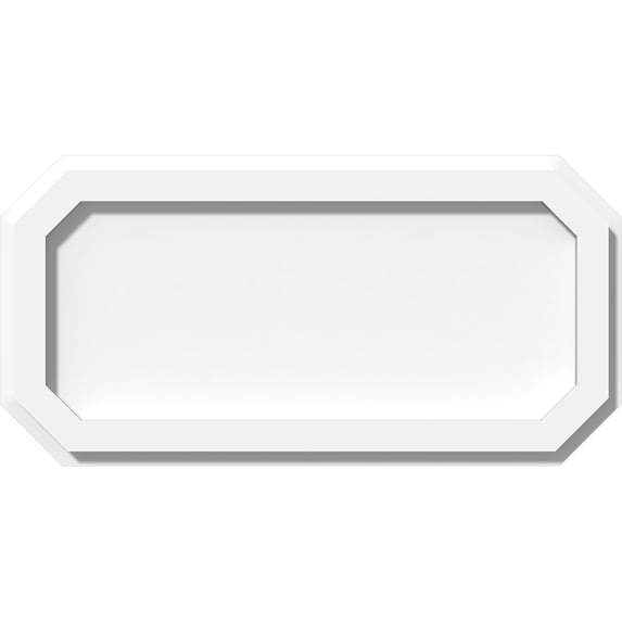 16"W x 8"H x 5 1/2"C x 1"P Emerald Architectural Grade PVC Contemporary Ceiling Medallion