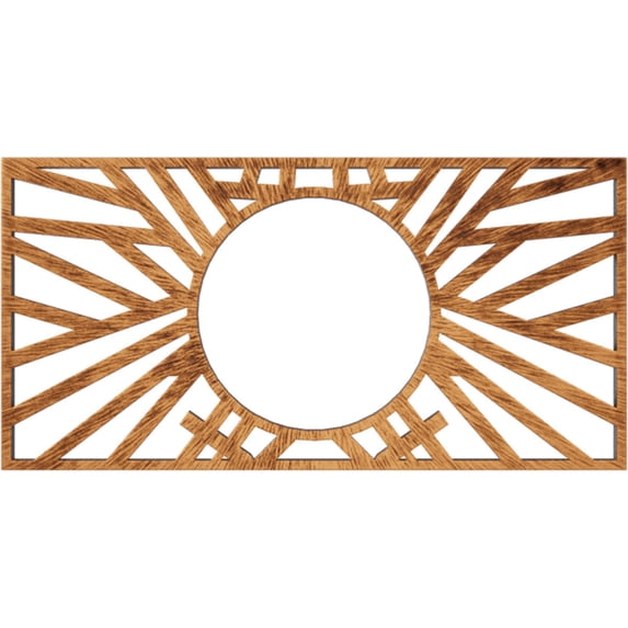 16"W x 8"H x 5 7/8"ID x 1/2"P Hoover Architectural Grade PVC Pierced Ceiling Medallion, Antiqued Copper