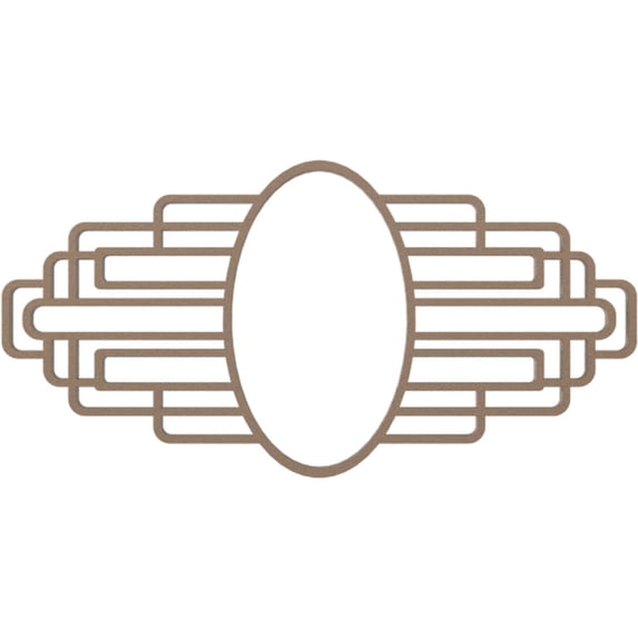 16"W x 8"H x 7 5/8"IH x 4 3/8"IW x 1/2"P Elizabeth Architectural Grade PVC Pierced Ceiling Medallion, Copper