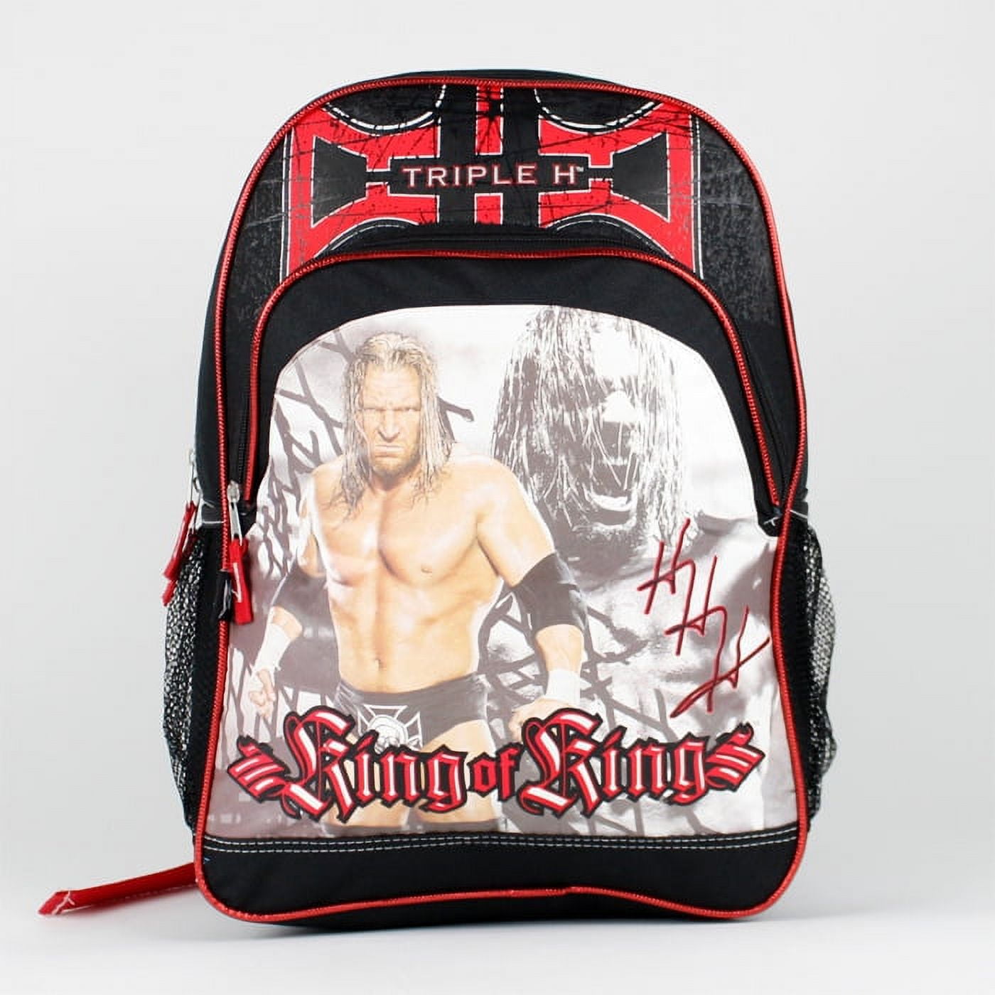 16 WWE Triple H Black Backpack with Triple H on the Front - Walmart.com