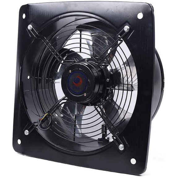 16'' Wall Mounted Exhaust Fan, 750W Industrial Exhaust Fan Low Noise Ventilation Fans Commercial Air Blower Fan for Garages Factory Basement