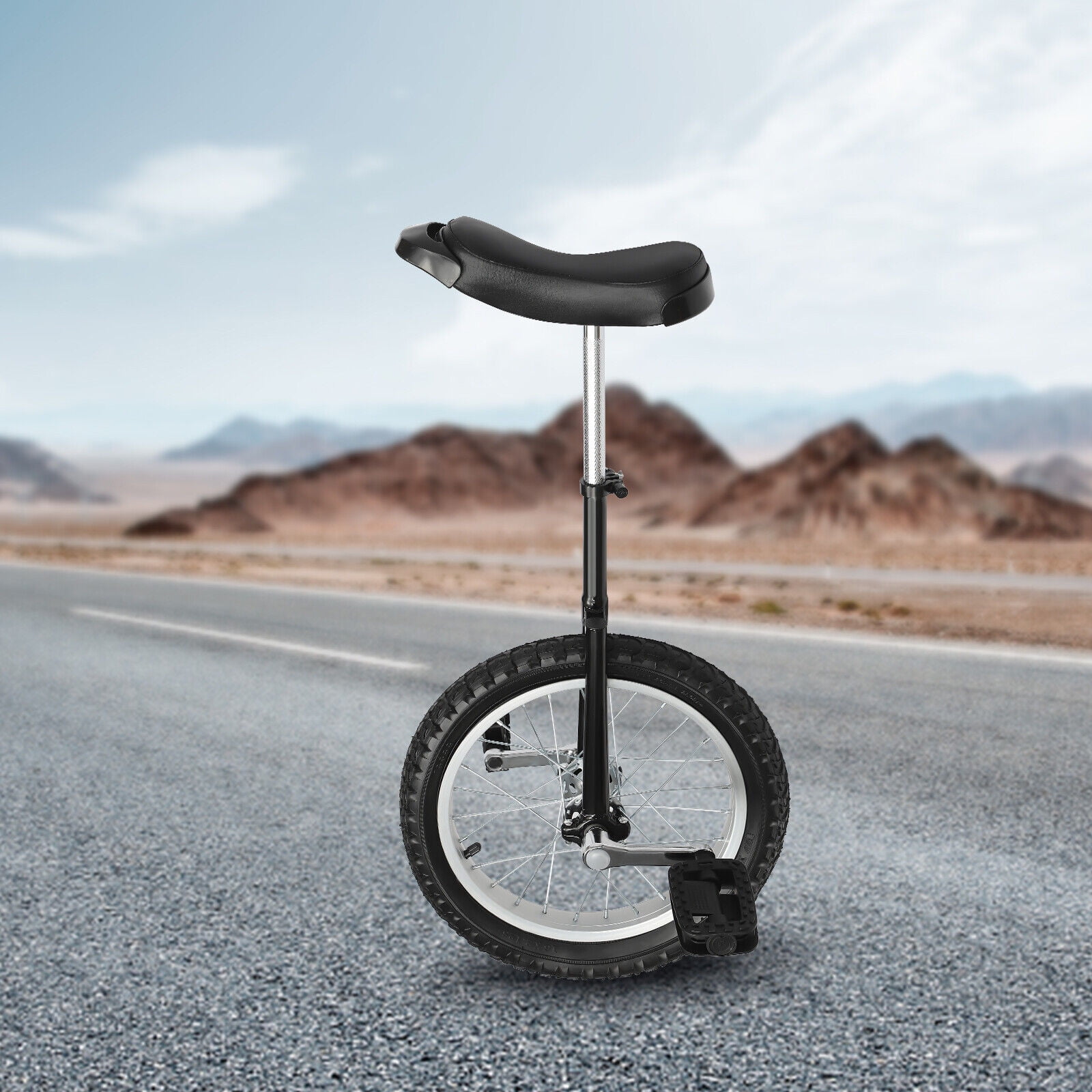 16" Wheel Unicycle Balance Training Exercise Bicycle Skidproof