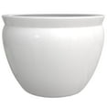 thumbnail image 1 of Red Lantern 16" White Porcelain Fishbowl Planter, 1 of 6