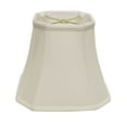 thumbnail image 1 of 16" White Slanted Square Bell Monay Shantung Lampshade, 1 of 5