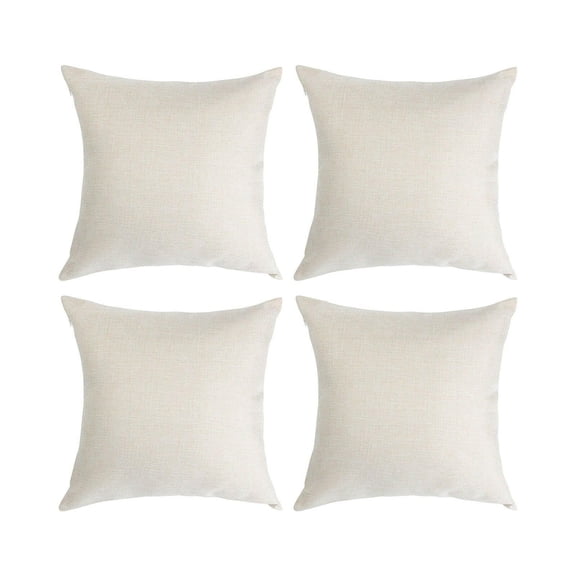16" White Square Pillow Cover for Sublimation  Perfect for Personalized Home Dcor