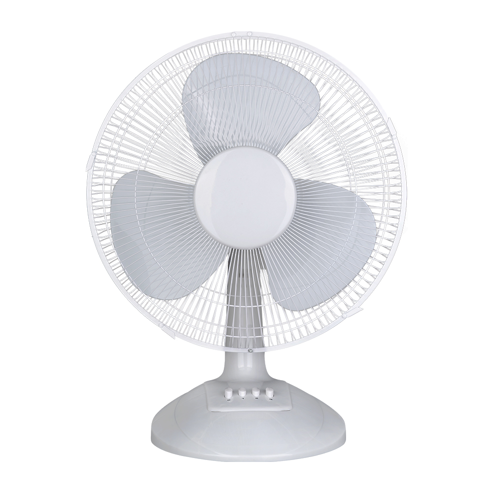 16'' White Table Fan, 3-Speed Oscillating - Walmart.com