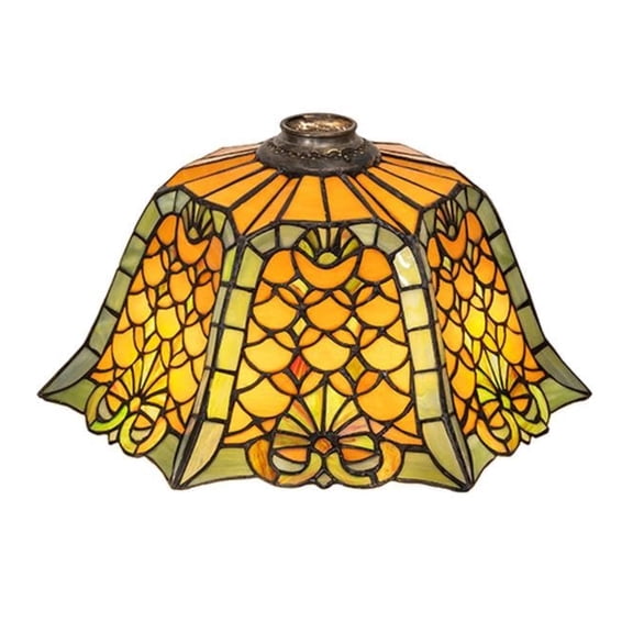 16" Wide Duffner & Kimberly Shell & Diamond Shade