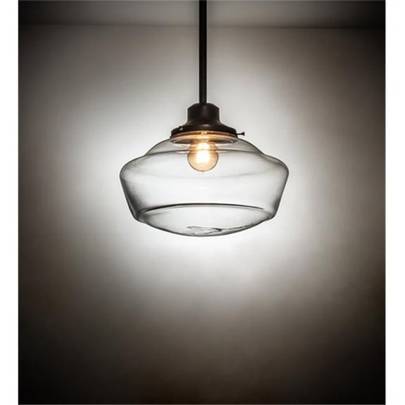 Meyda Lighting 16" Wide Revival Schoolhouse Traditional Globe Pendant