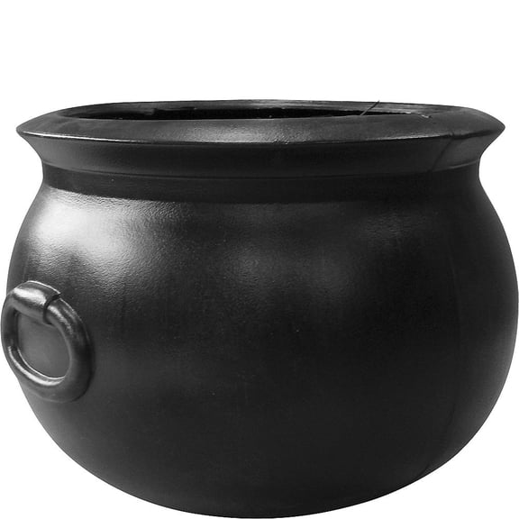 16" Witch Kettle Cauldron Halloween Witches Brew Accessory Quality Black Plastic