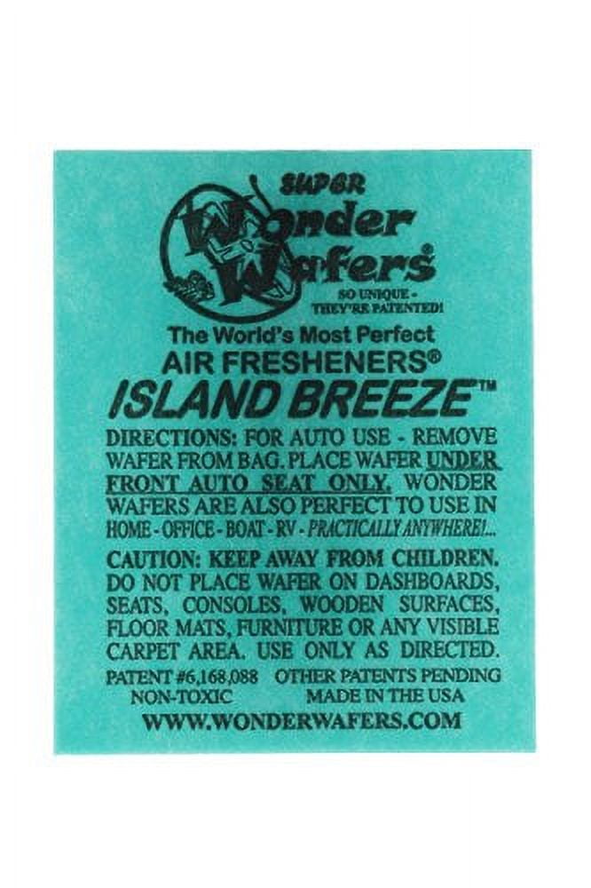 16 Wonder Wafers Island Breeze ScentAmazingly Fresh Air Freshener Car Home