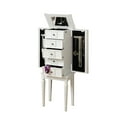thumbnail image 1 of 16" X 10" X 40" White Mirror Jewelry Armoire, 1 of 4