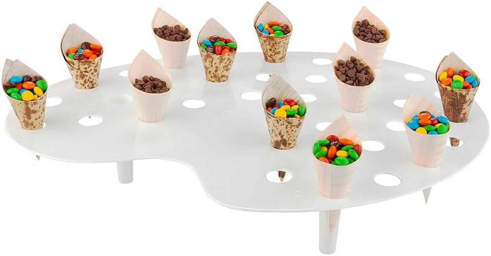 16 X 13 X 3 Inch Ice Cream Cone Holders 4 Palette Design Popcorn Cone ...