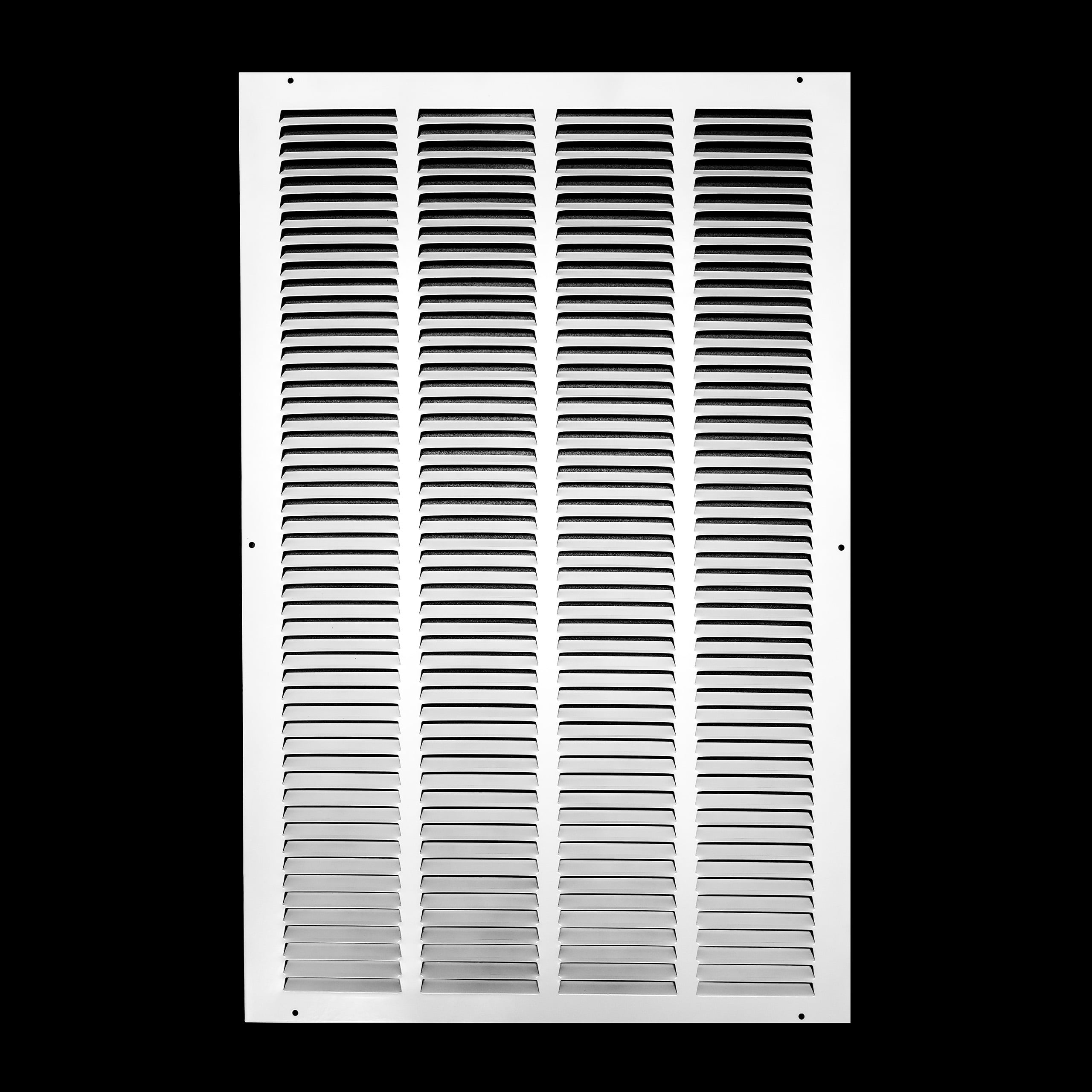 HVAC Premium 14x8 Steel Return Air Grille – Sidewall Or Ceiling, White, 50° Angled For Max Airflow, Outer 15.75 X 9.75 Inches