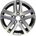 thumbnail image 1 of 16 X 6.5 Reconditioned OEM Aluminum Alloy Wheel, All Painted Silver, Fits 2005-2010 Volkswagen Jetta, 1 of 1