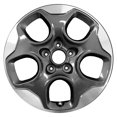 thumbnail image 1 of 16 X 6.5 Reconditioned OEM Aluminum Alloy Wheel, Machined and Medium Charcoal Metallic, Fits 2015-2018 Jeep Renegade, 1 of 1