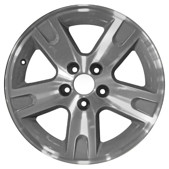 16 X 7 Reconditioned OEM Aluminum Alloy Wheel, Medium Charcoal Machined, Fits 2002-2011 Ford Ranger