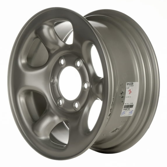 16 X 7 Reconditioned OEM Steel Wheel, Silver, Fits 2000 Isuzu Amigo