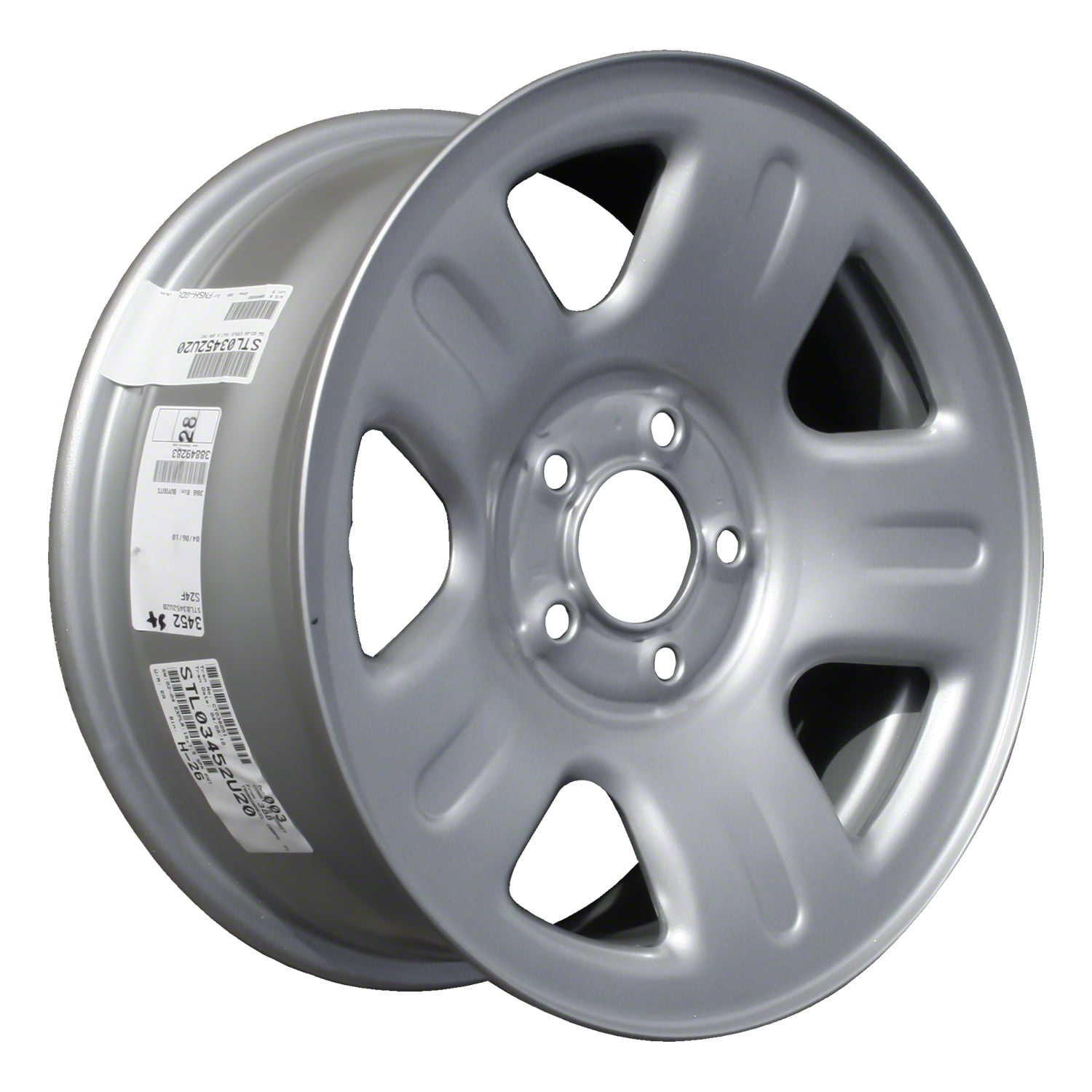 16 X 7 Reconditioned OEM Steel Wheel, Silver, Fits 2002-2004 Ford ...
