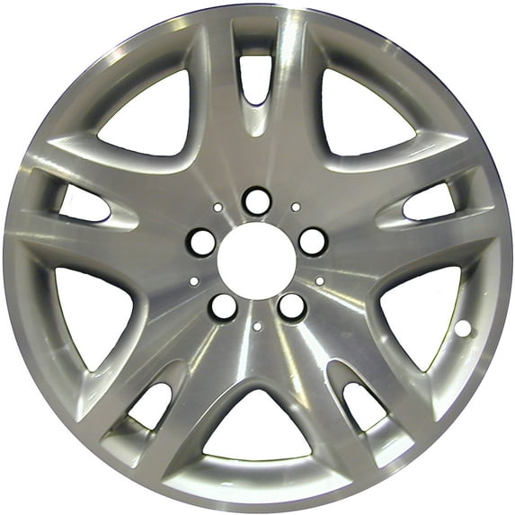 16 X 8 Reconditioned OEM Aluminum Alloy Wheel, Machined and Silver, Fits 2003-2007 Mercedes E320